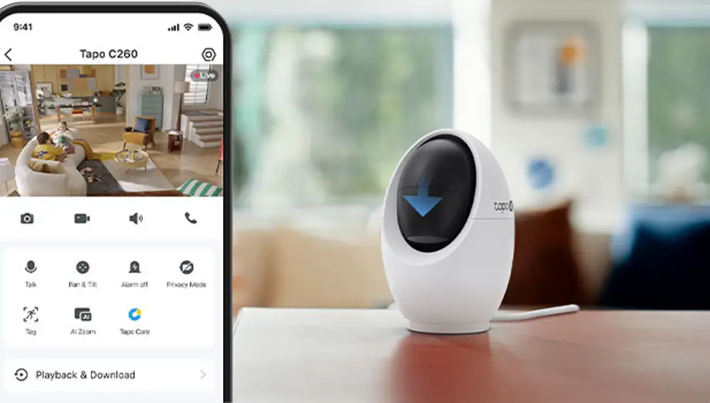 Tapo C260 には物理プライバシー モードが組み込まれています。