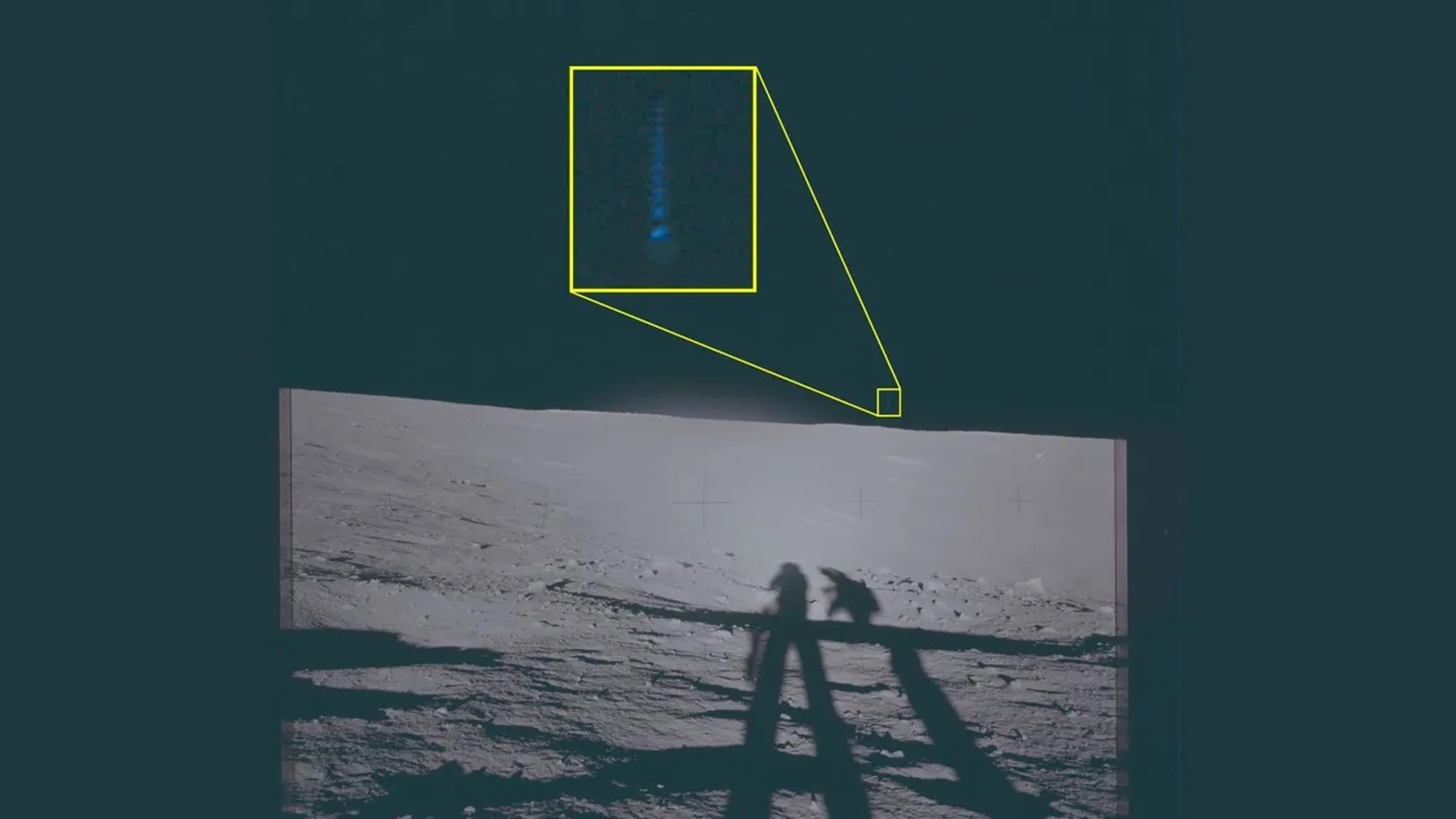 月面のUFOを示すアポロ12号の画像が機密解除された