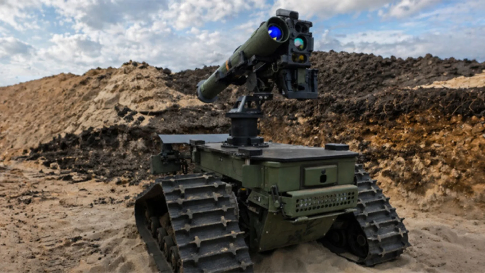 Ziesel、5km以上離れたところからミサイルで戦車を破壊するドイツの小型戦闘ロボット