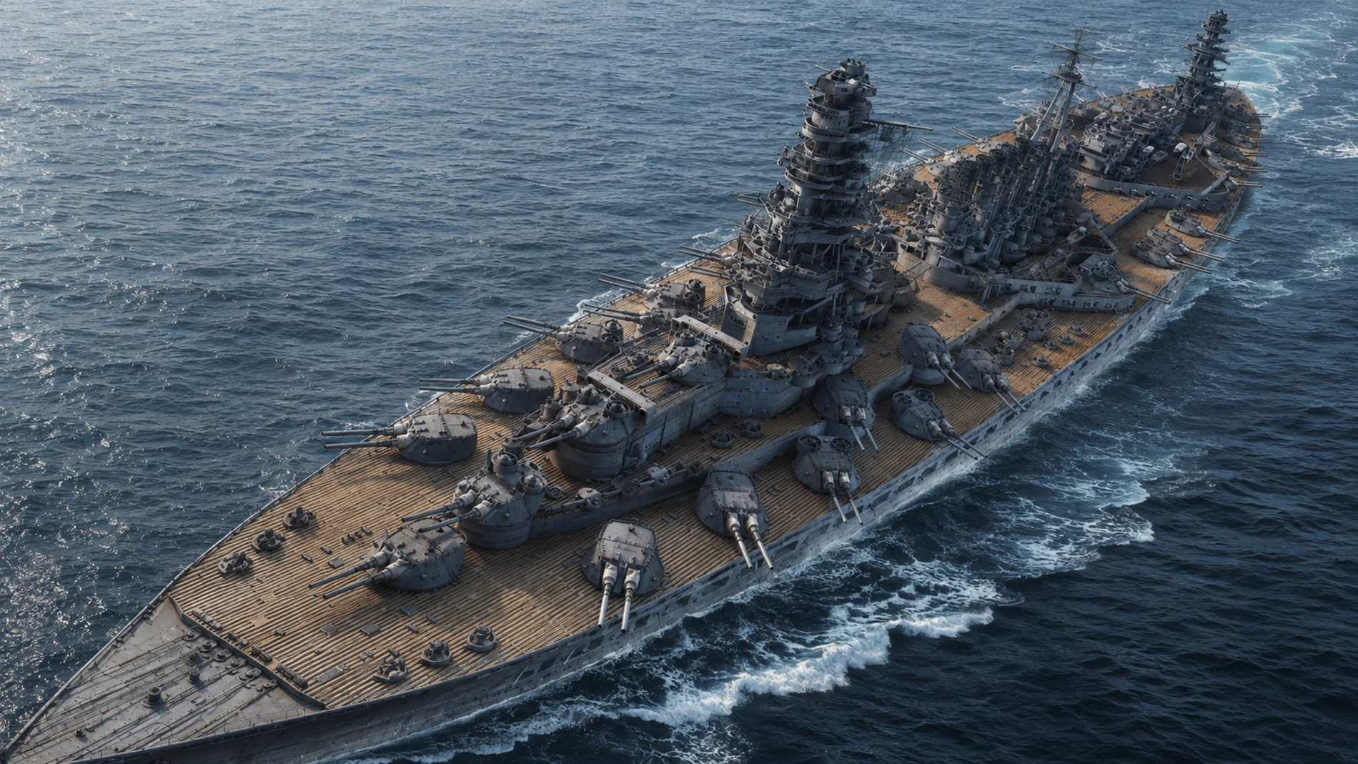 ジパング、世界最大の軍艦だった可能性のある50万トンの日本の巨大戦艦