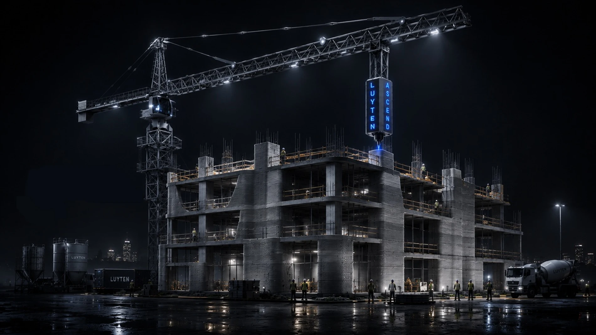 彼らは建物を印刷するクレーンを作成します