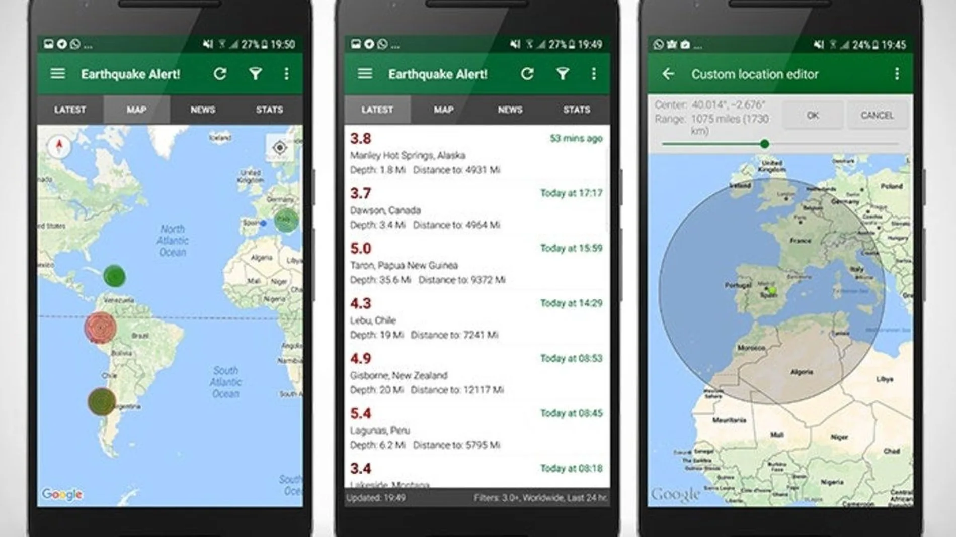 GoogleはAndroidセンサーを使用して地震が到来する前に警告する