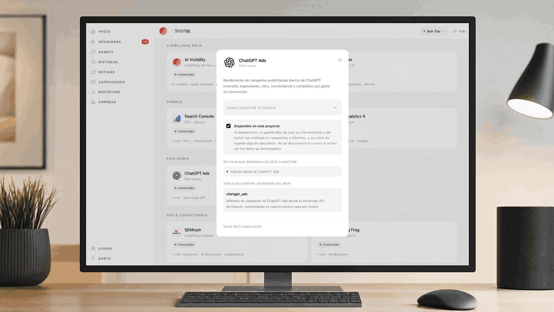 Smartup の Sun Tzu は、ChatGPT 広告をエージェント管理の成長システムに統合しています