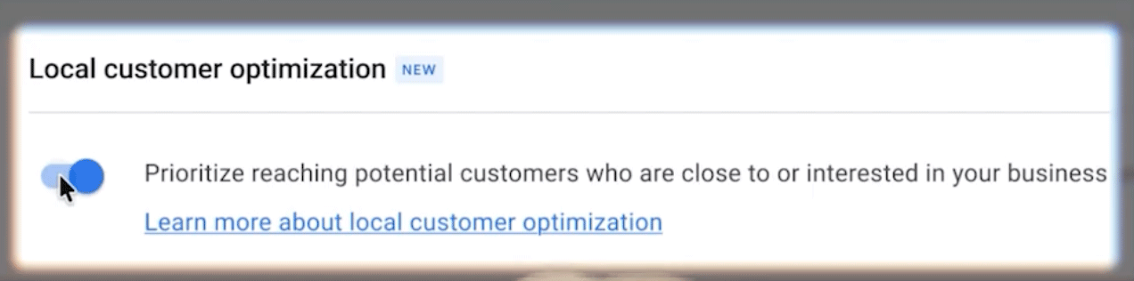 Google 広告のローカル顧客の最適化