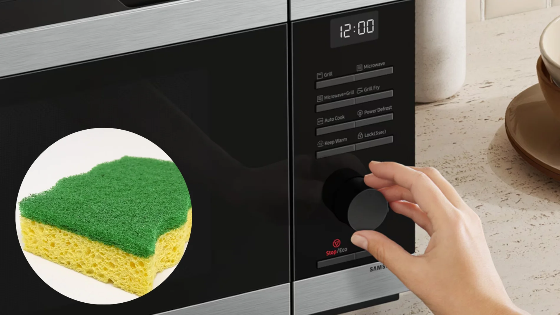 電子レンジ内にたわしを置く：その目的と一部の専門家がそれを推奨する理由