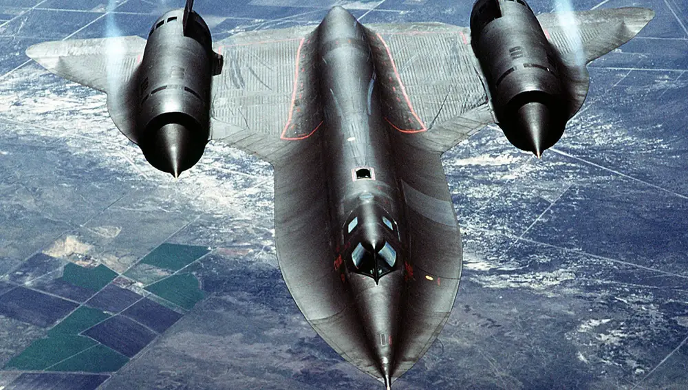 1988 年に撮影された SR-71 ブラックバード。