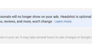 Google広告、注目の専門家を表示しなくなり、顔写真はオプションに