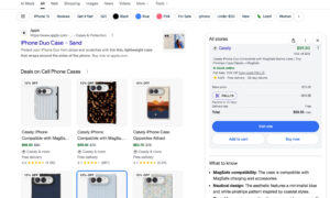 検索中の Google ユニバーサル カートが稼働中です。