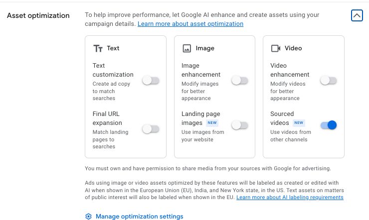 Google Ads Toggle Logo