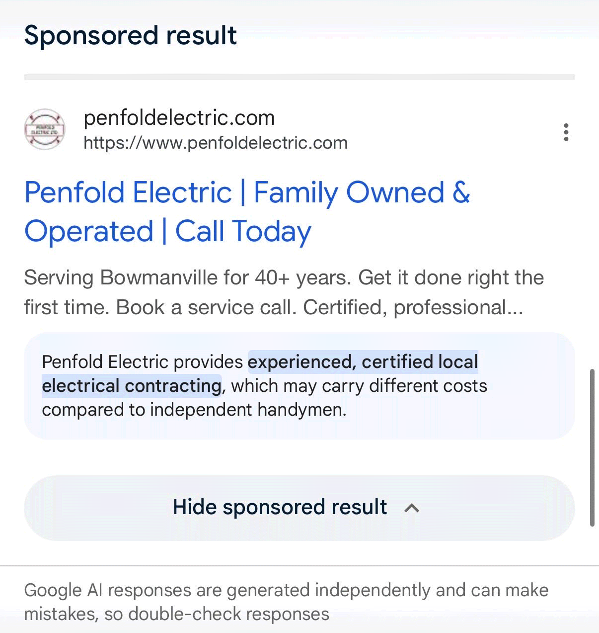 Google Ad Ai が生成した概要 2