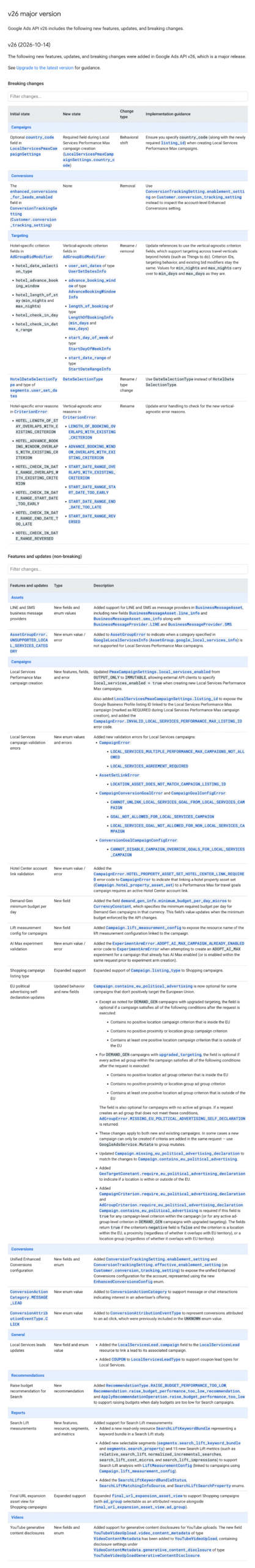 Google Ads Api V26