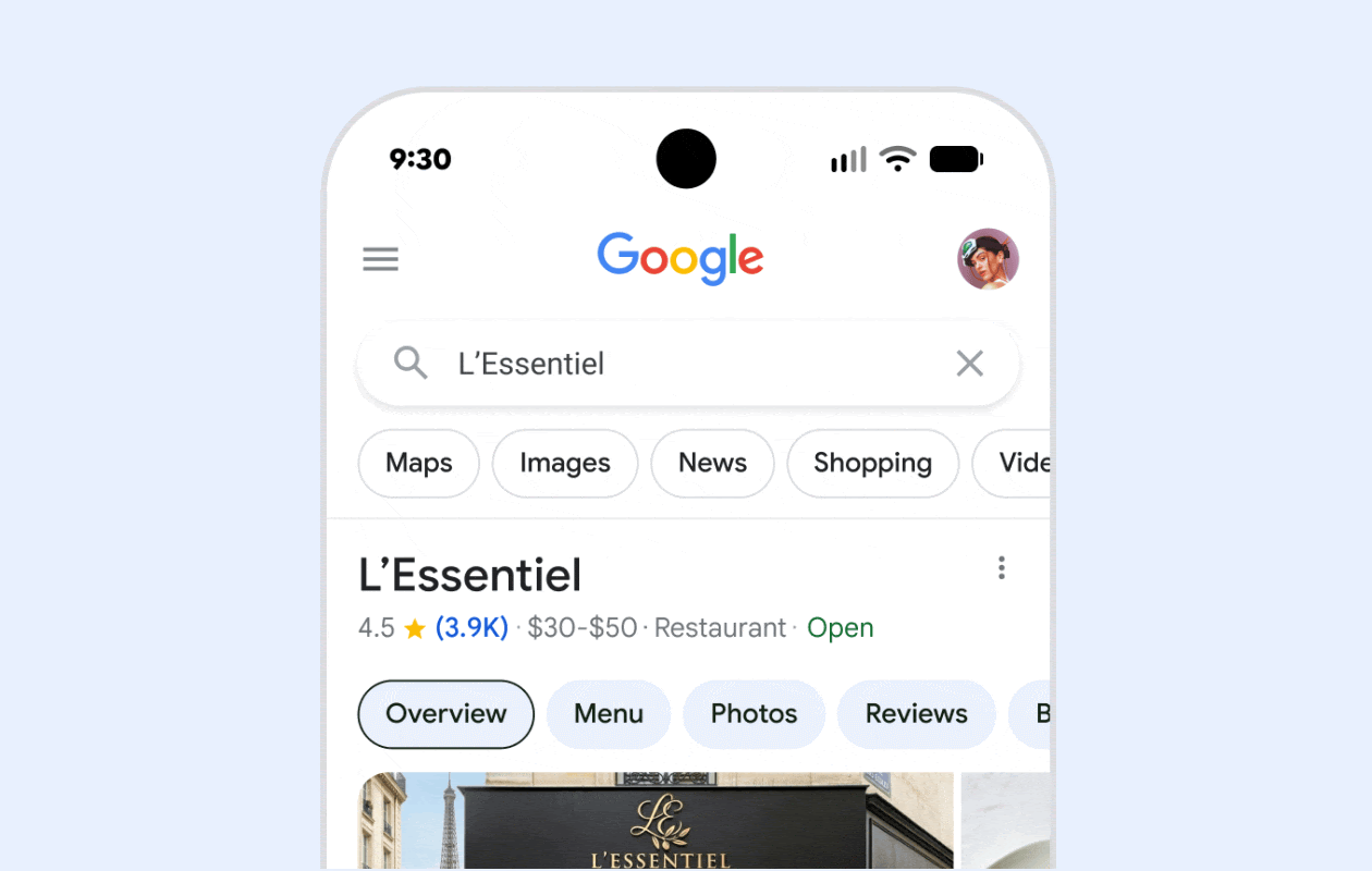 Google ビジネス プロフィール Al Powered Messaging