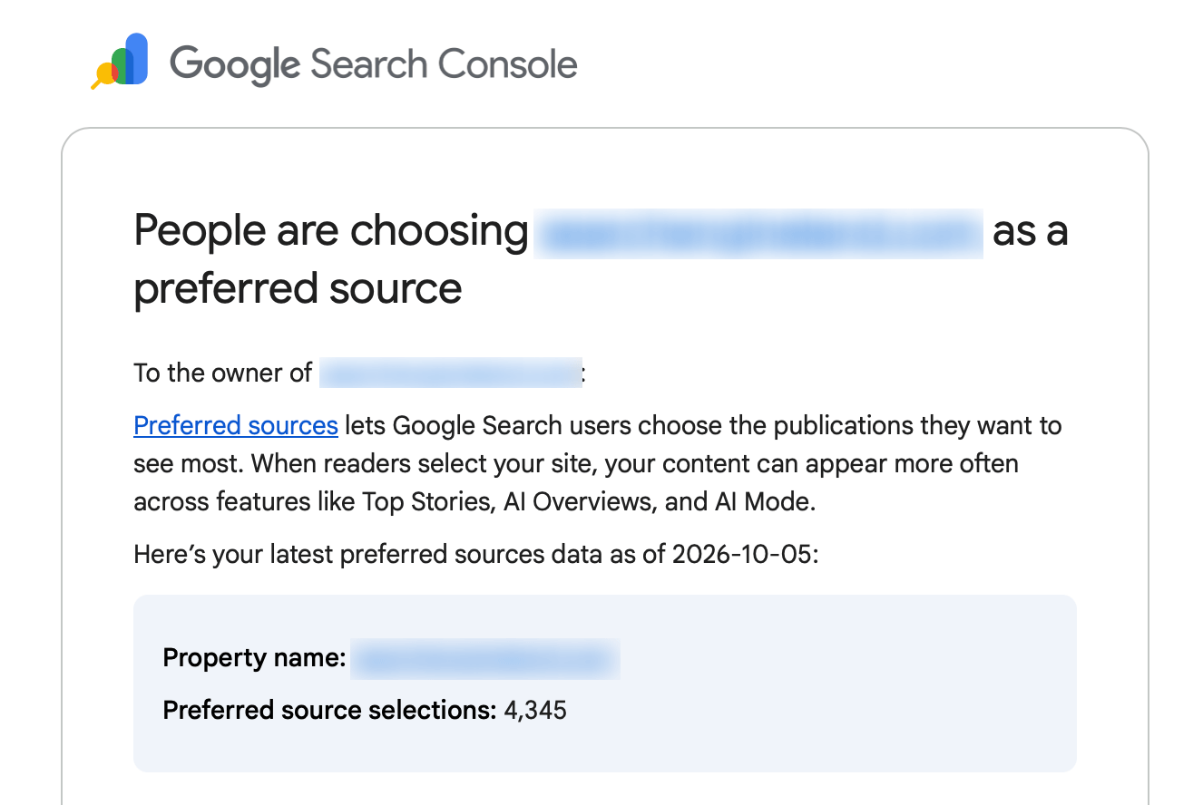 Google Source Card