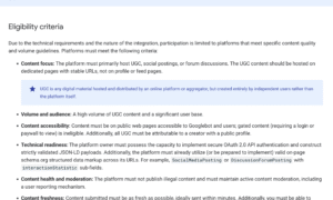 Google、UGCフレッシュデータプログラムを明らかに